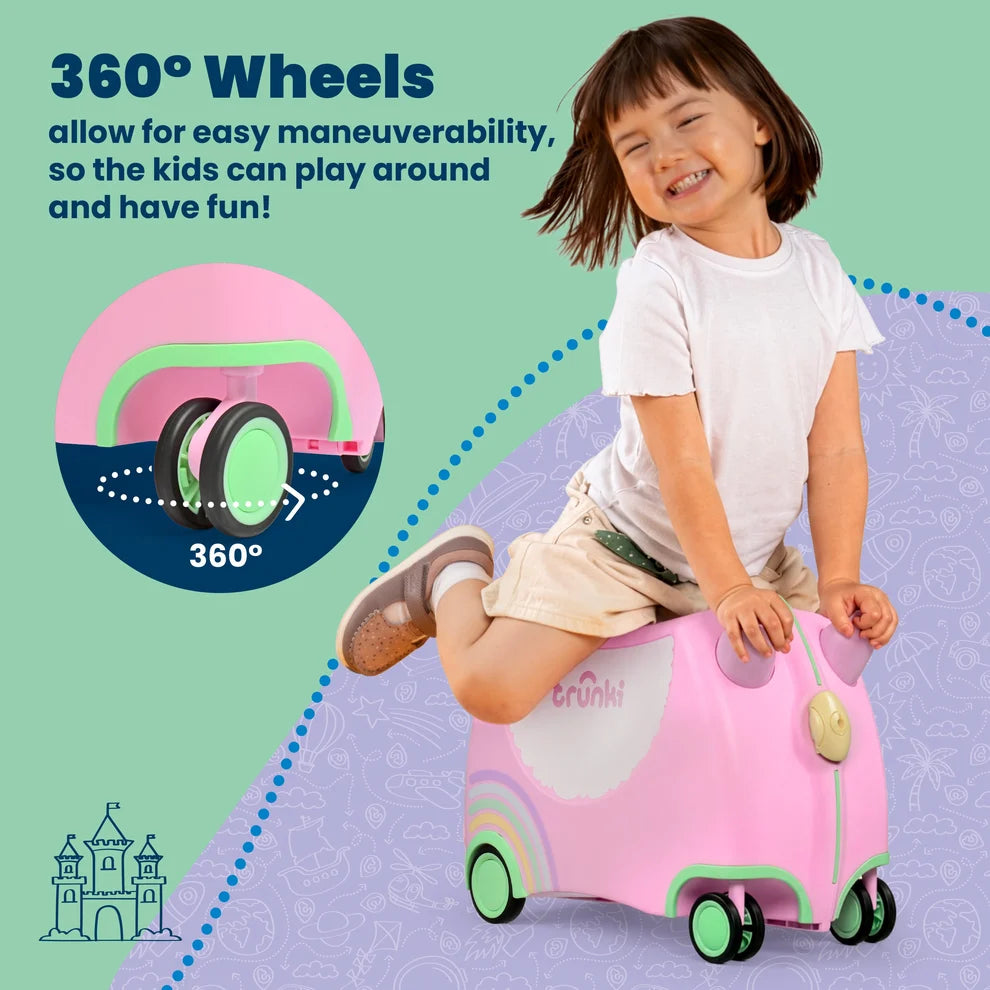 Glide Ride-on Luggage - Una the Unicorn