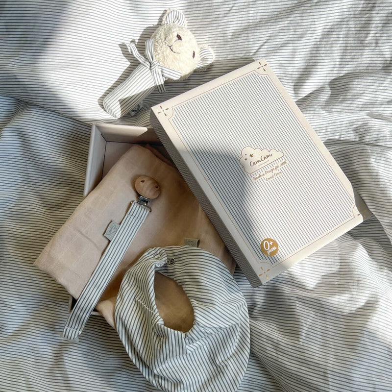 Baby Essentials Gift Box - Classic Blue Stripes
