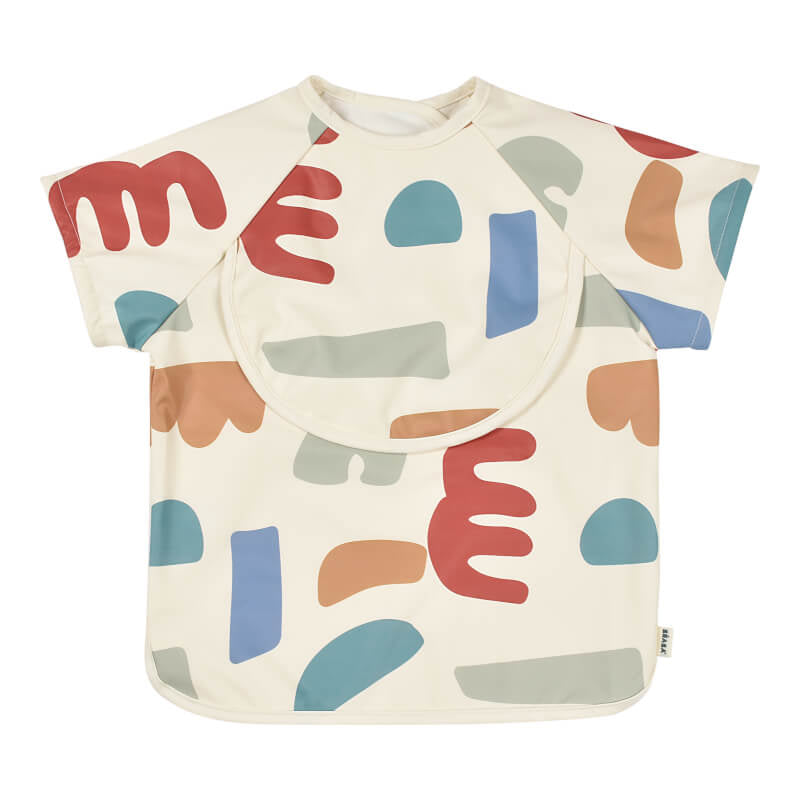 Beaba 2 in 1 Bib w/Removable Sleeves - Playful