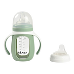2 in 1 Glass Baby Bottle