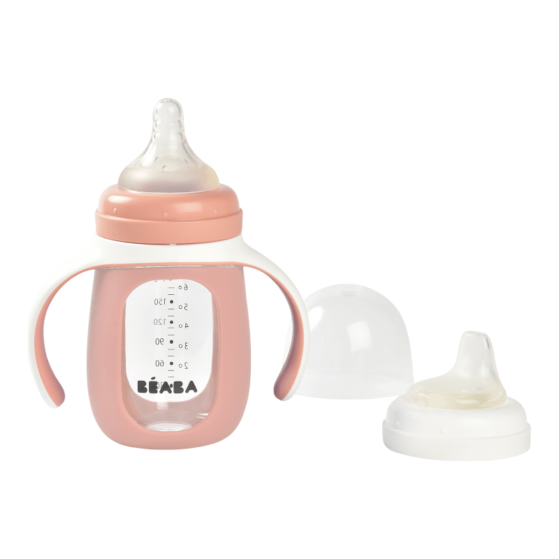 2 in 1 Glass Baby Bottle