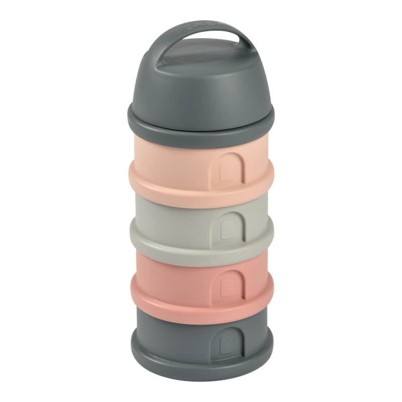 Beaba Formula & Snacks Container - Mineral Grey/Pink