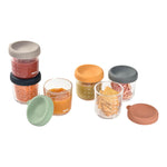 Glass & Silicone Containers 6 Pack - 250ml