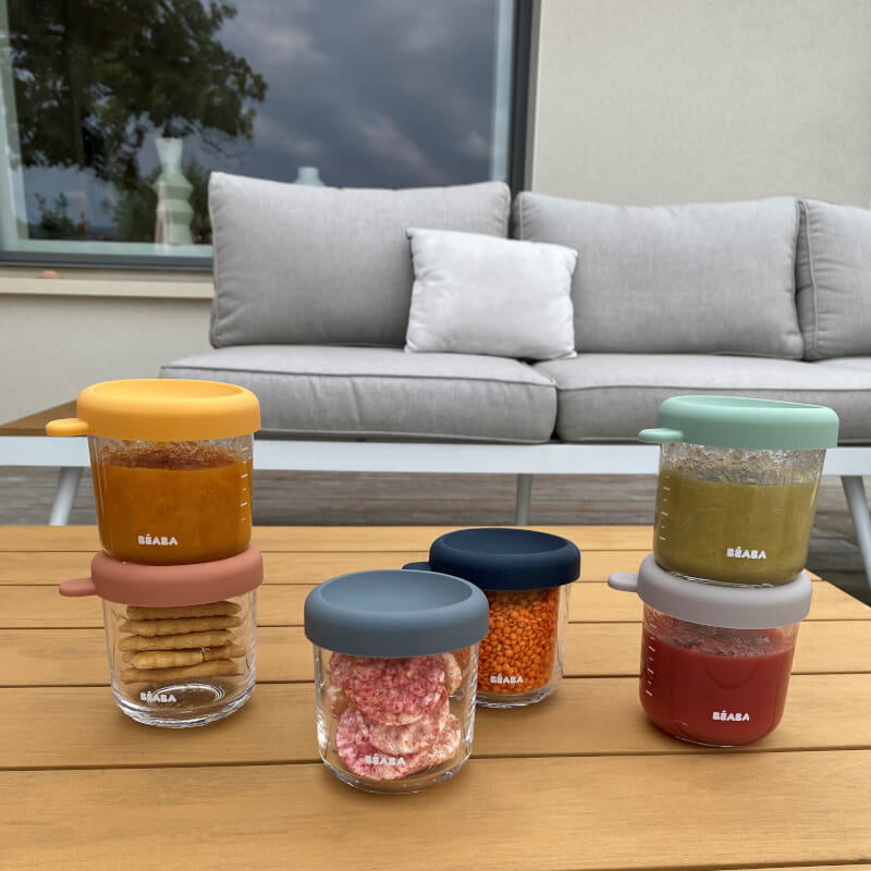 Glass & Silicone Containers 6 Pack - 250ml