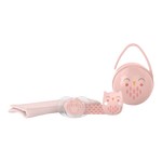 Bonhomia Owl Baby 4 piece Gift Set -  Pink