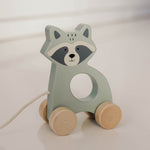 Wooden Raccoon Pull Along Toy