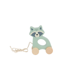Wooden Raccoon Pull Along Toy