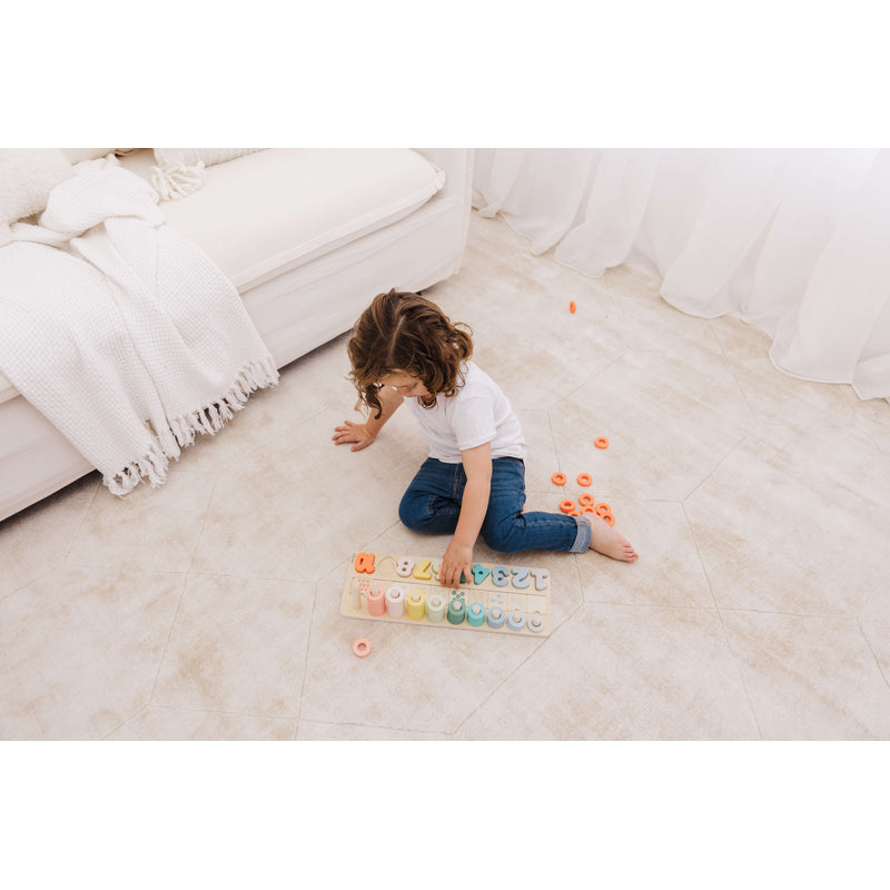 Wooden Numbers & Blocks Counting Set