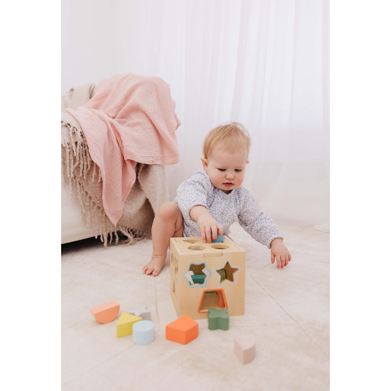 Wooden Shape Sorting Cube
