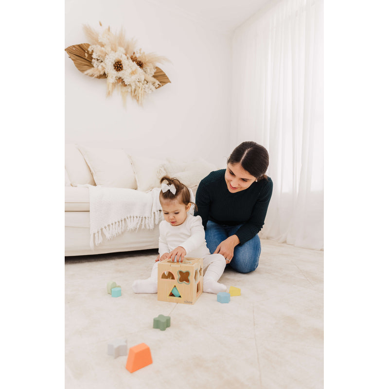 Wooden Shape Sorting Cube