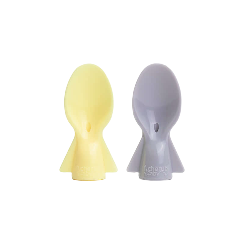 Cherub Baby Silicone Food Pouch Soft Spouts - Rose & Sand