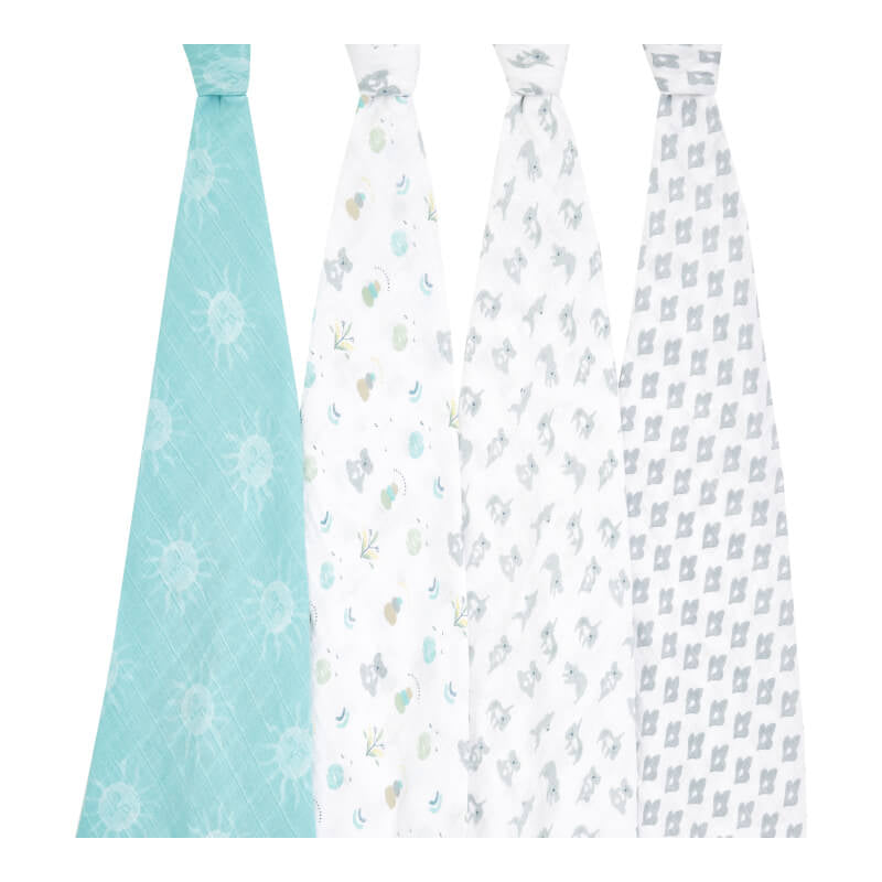 aden + anais Classic Swaddles 4-Pack - Now+Zen