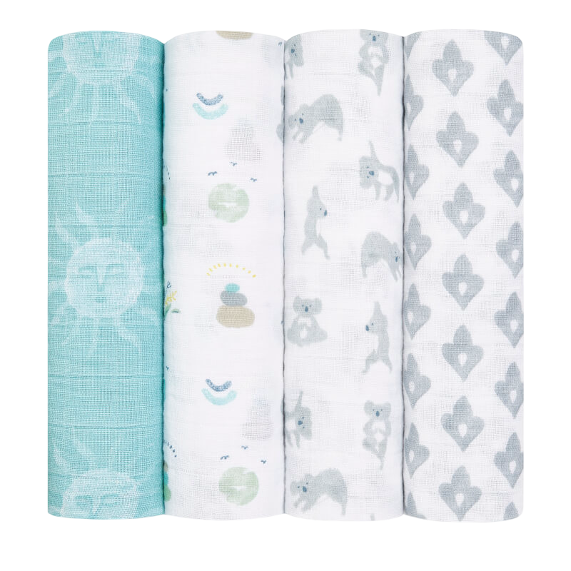 aden + anais Classic Swaddles 4-Pack - Now+Zen