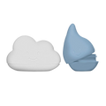 Cloud and Droplet Bath Toys - Cloudy Blue