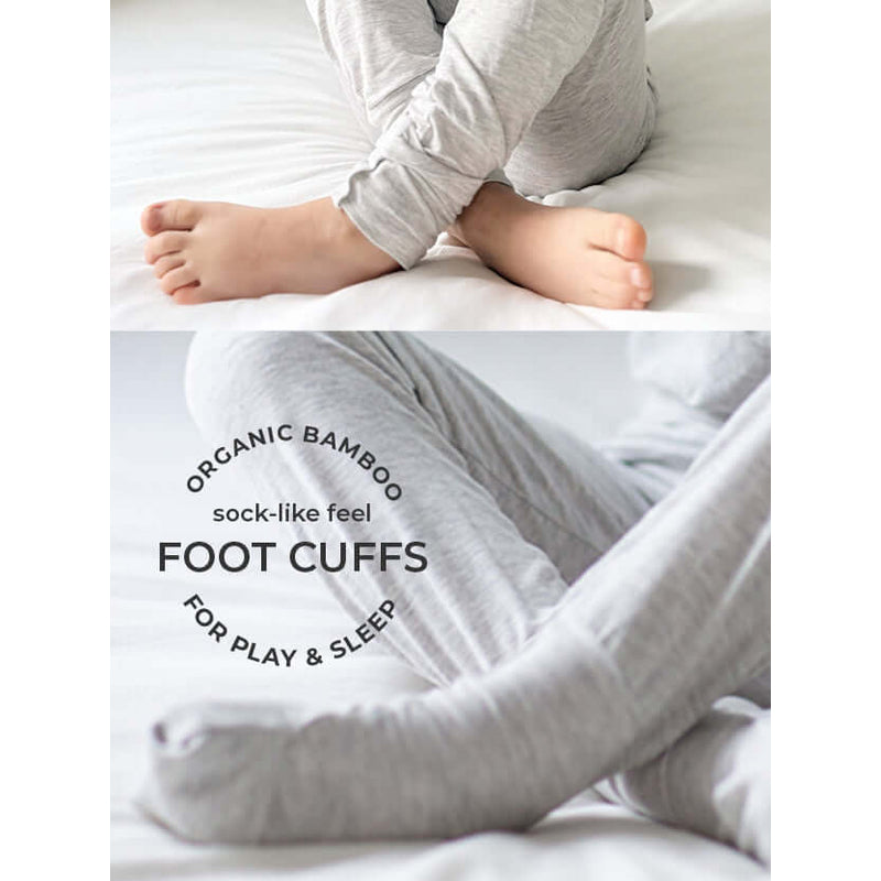 Honey & Stitch Comfort Organic Bamboo Onesies - Grey