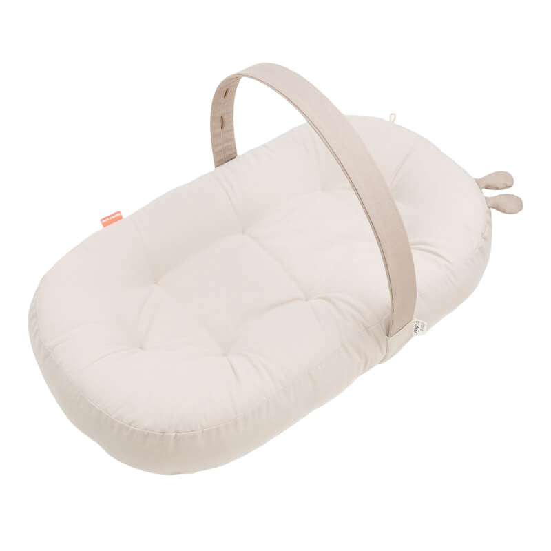 Done by Deer Cozy Lounger with Activity Arch - Raffi - Sand