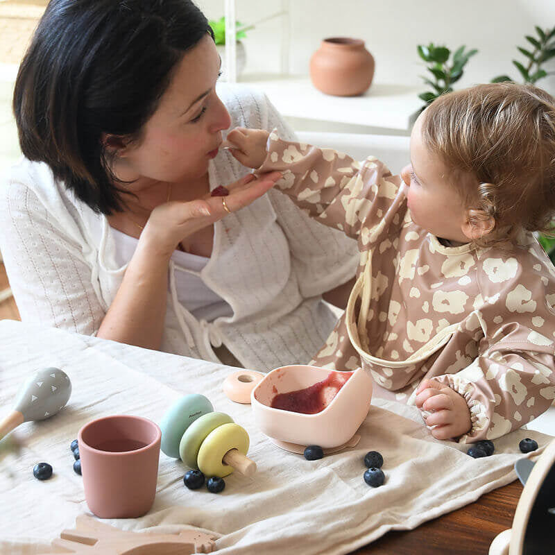 Beaba Curved Silicone Suction Meal Set