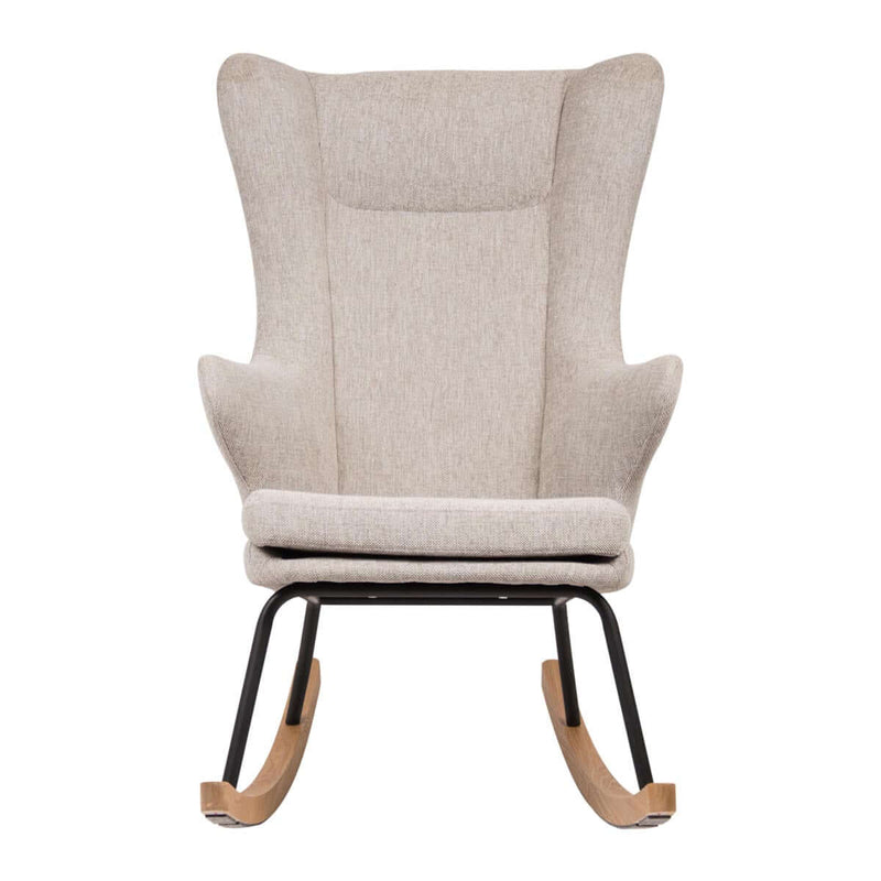 Deluxe Rocking Nursing Chair - Sand Grey