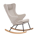 Deluxe Rocking Nursing Chair - Sand Grey