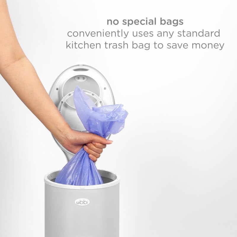 Ubbi Nappy Bin - Matte Grey