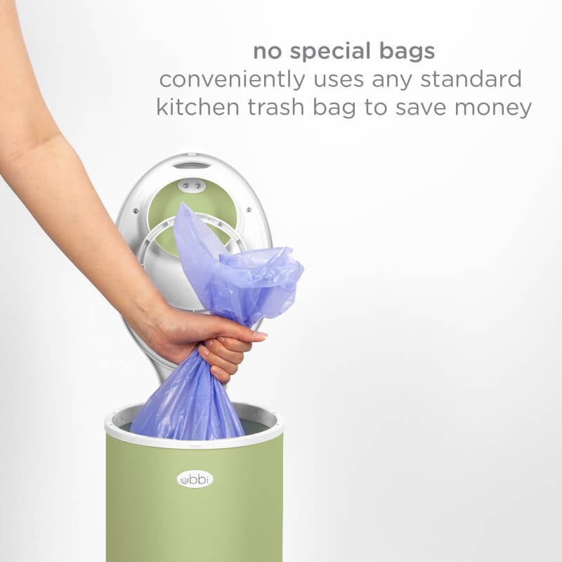 Ubbi Nappy Bin - Matte Sage