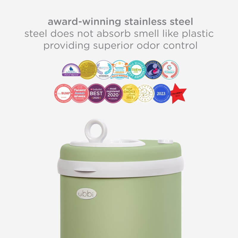 Ubbi Nappy Bin - Matte Sage