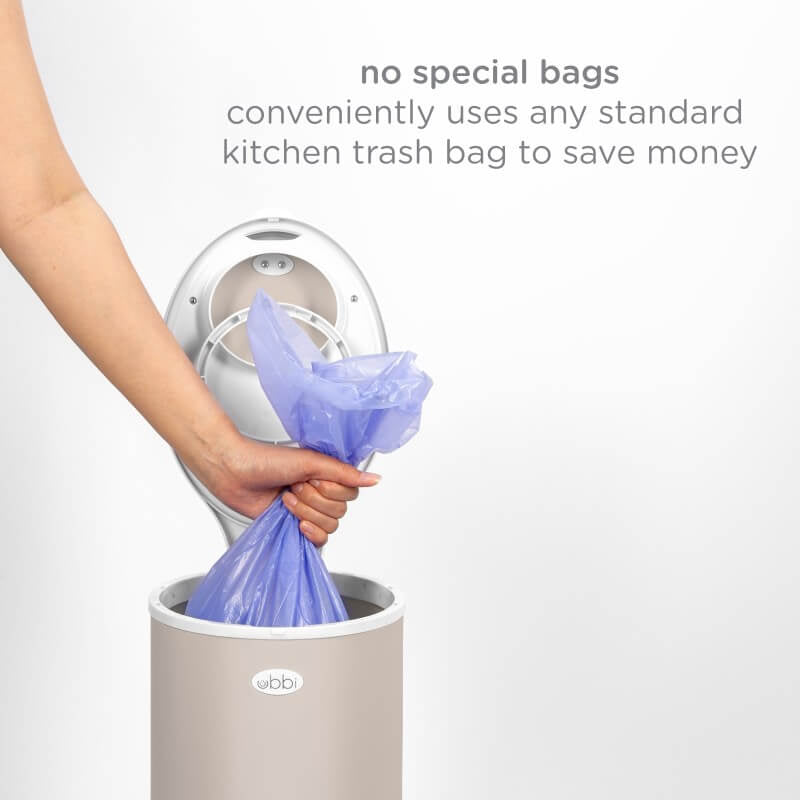 Nappy Bin - Matte Taupe
