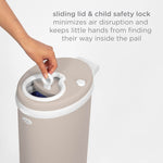 Nappy Bin - Matte Taupe