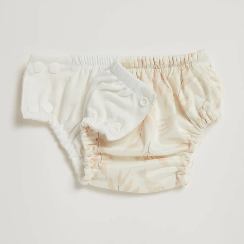 EcoNaps Sophie Olive Leaf Swim Nappy