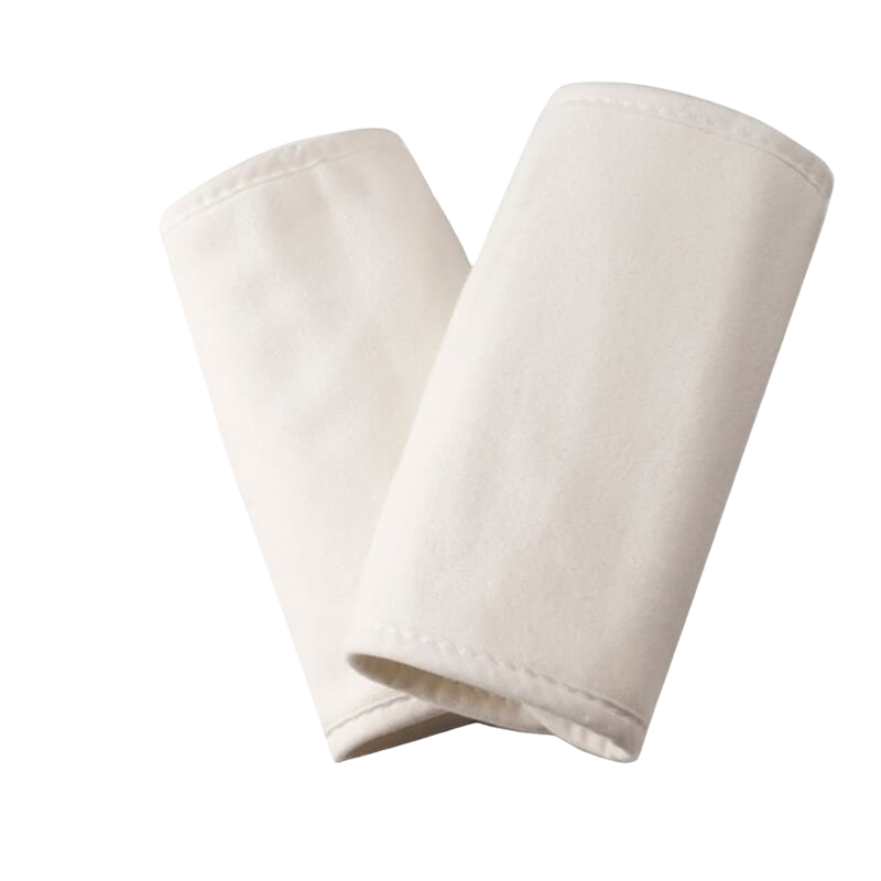 Teething Pads - Cream, 100% Cotton