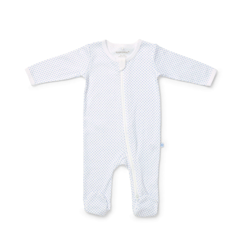 Marquise Everyday Essentials Blue Spot and Stripe Zipsuit 2 Pack