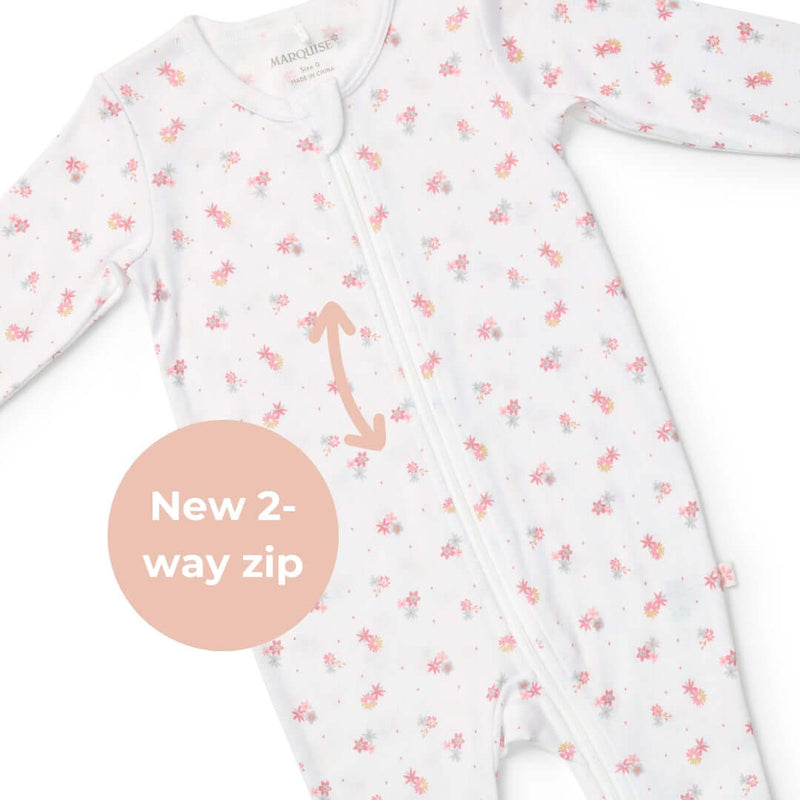 Marquise Everyday Essentials Floral Zipsuit