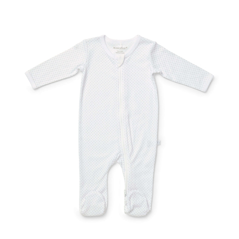 Marquise Everyday Essentials Grey Spot and Stripe Zipsuit 2 Pack