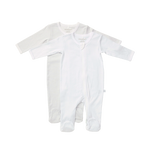 Everyday Essentials Grey Spot and Stripe Zipsuit 2 Pack