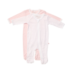 Everyday Essentials Pink Spot and Stripe Zipsuit 2 Pack