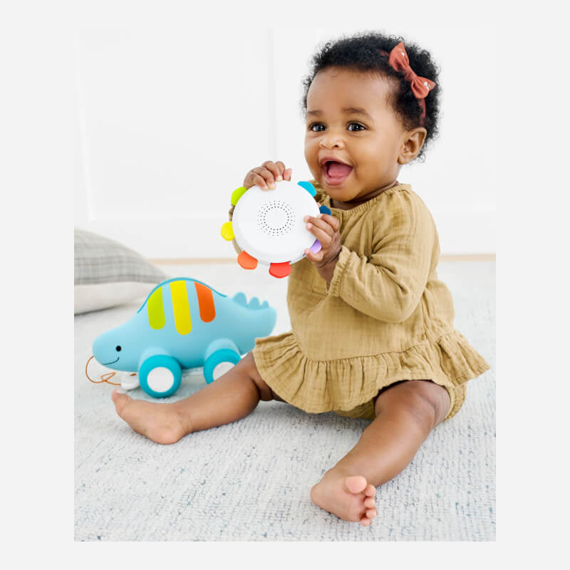 Explore & More Dinosaur 3-In-1 Baby Musical Pull Toy