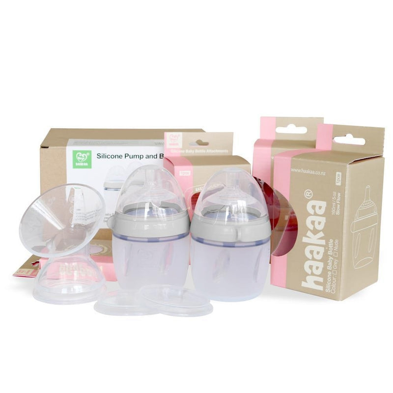 Haakaa Generation 3 Silicone Pump and Bottle Starter Pack
