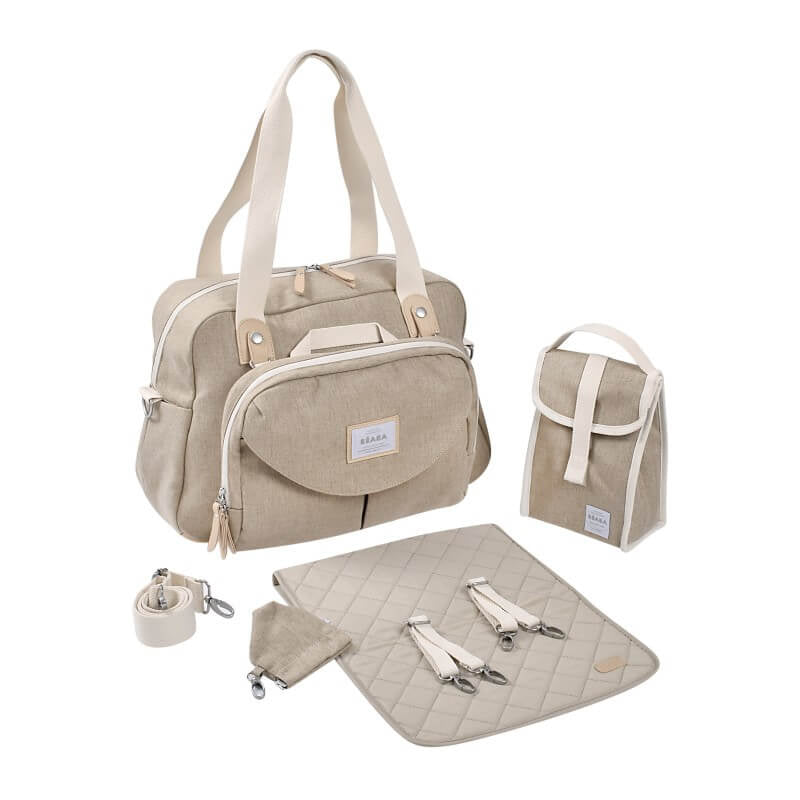 Geneva II Nappy Bag - Eco Clay