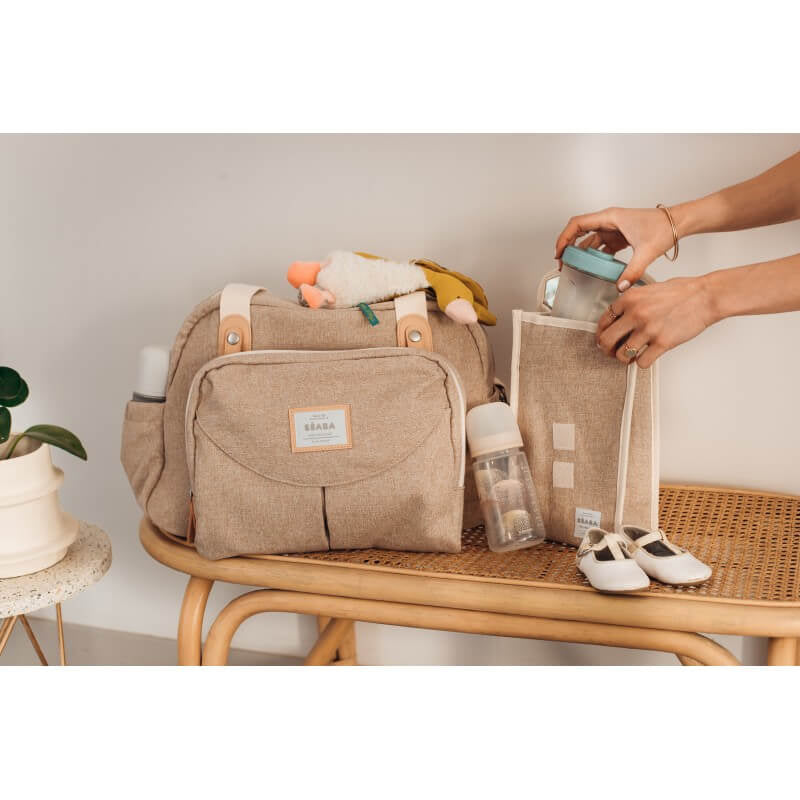 Geneva II Nappy Bag - Eco Clay