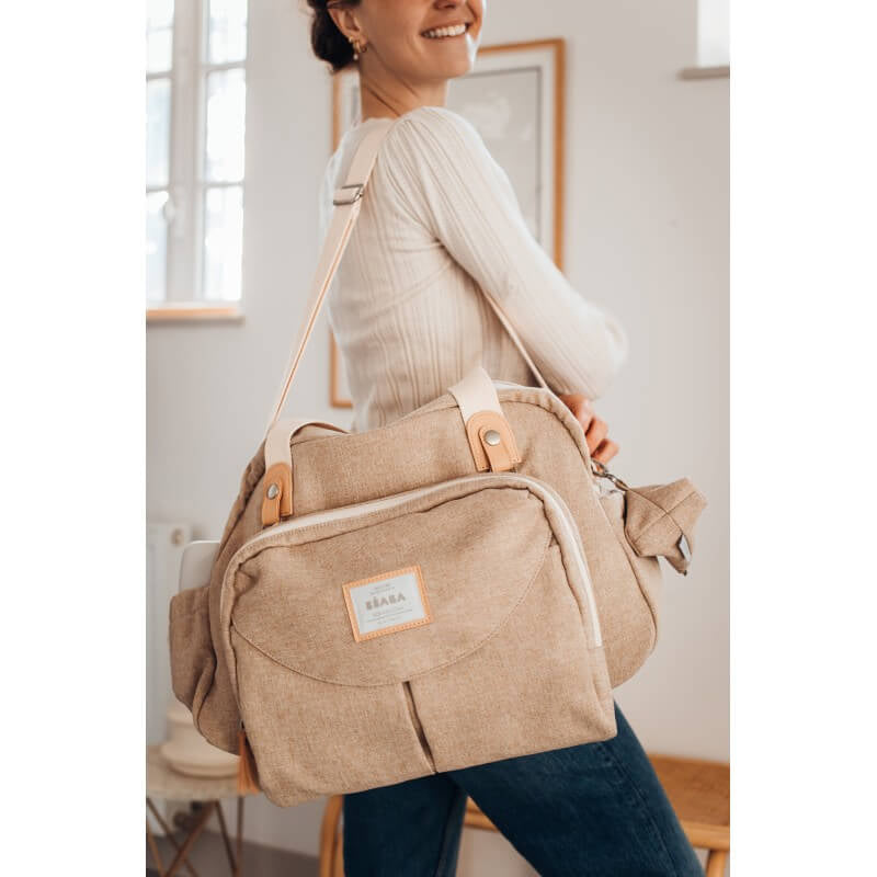 Geneva II Nappy Bag - Eco Clay