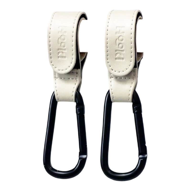 Hooki Duo Pram Hook Clip Set - Ivory