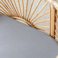 Organic Fitted Bassinet/Change Pad Sheet - Cloud