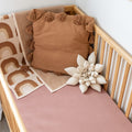 Organic Fitted Cot Sheet - Heather