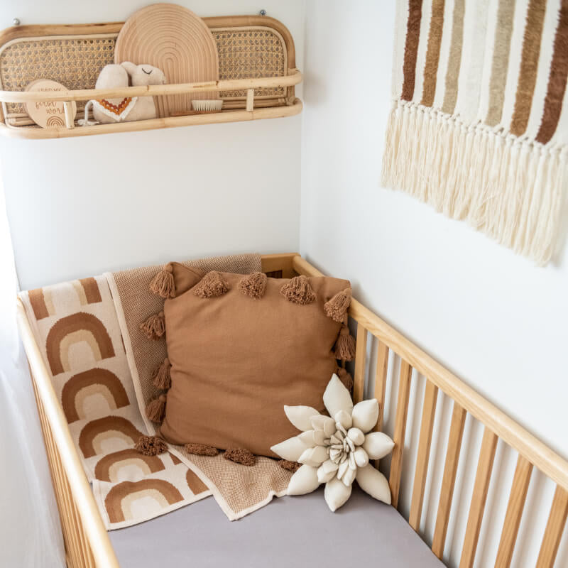 KIIN BABY Organic Fitted Cot Sheet - Lilac