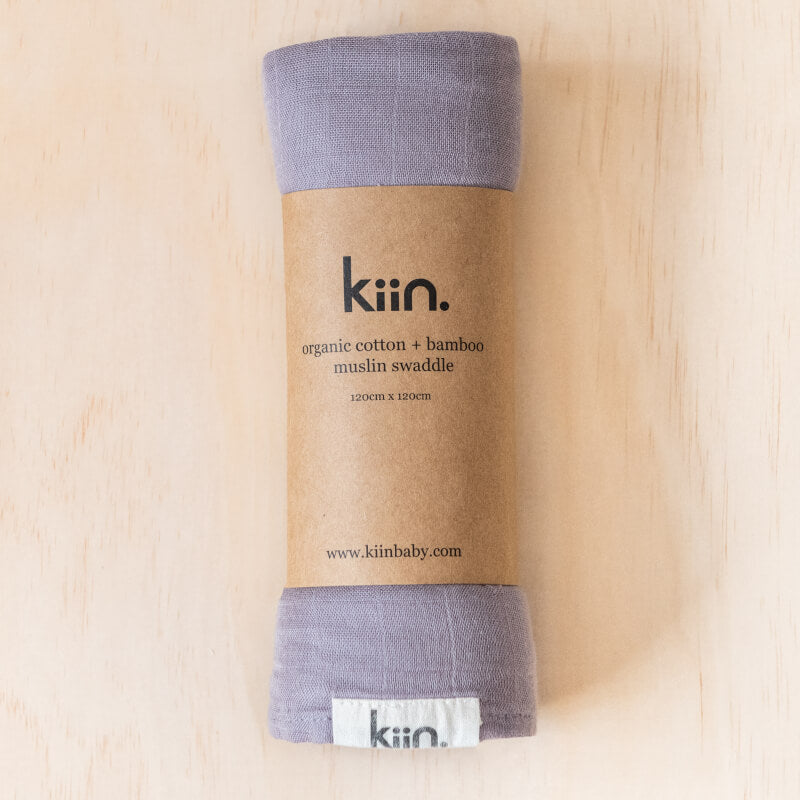 KIIN BABY Organic Swaddle - Lilac