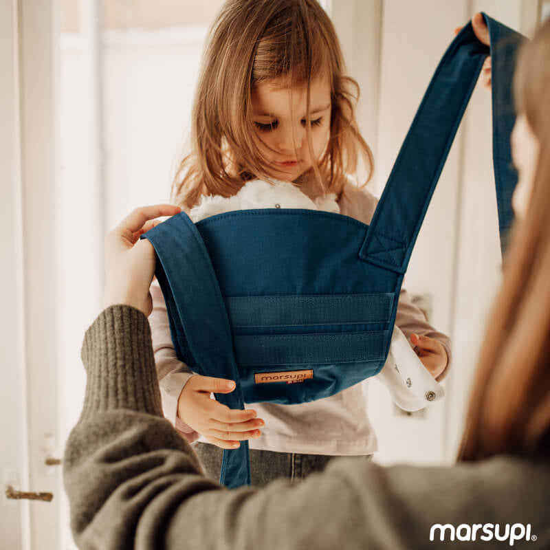 Marsupi Mini Doll Carrier - Ocean Blue