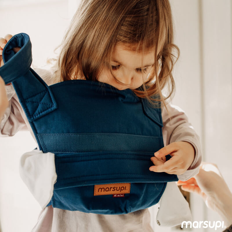 Marsupi Mini Doll Carrier - Ocean Blue