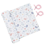 Muslin Swaddle & Pram Pegs - Birds