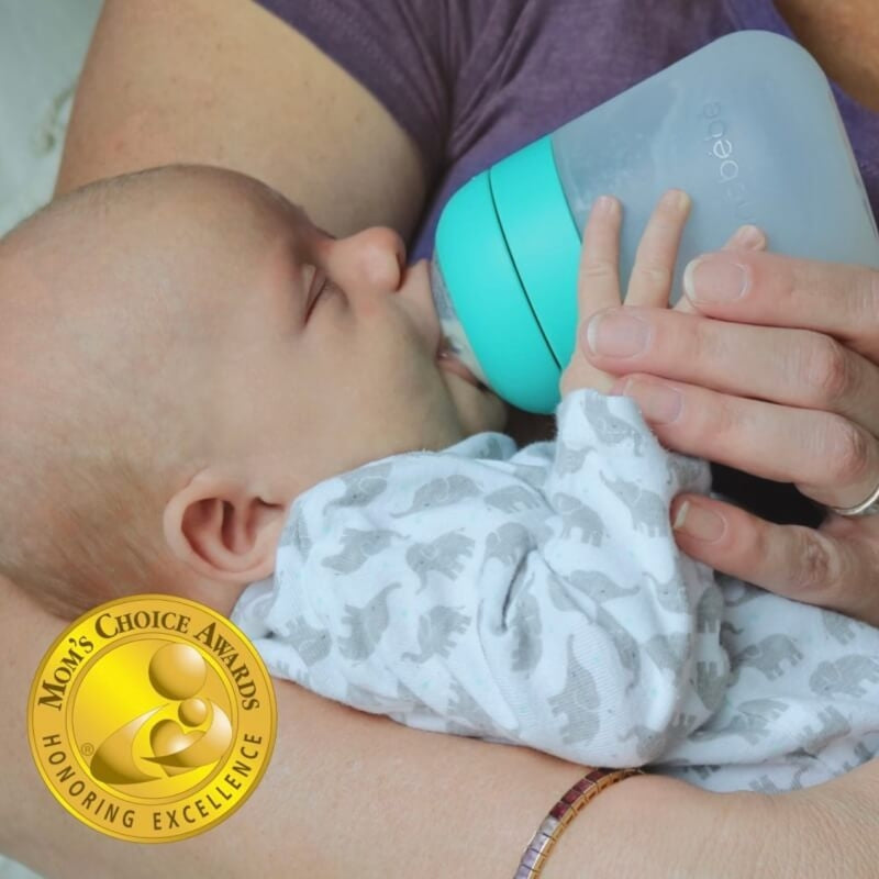 Nanobebe 270mls Flexy Silicone Bottle - White