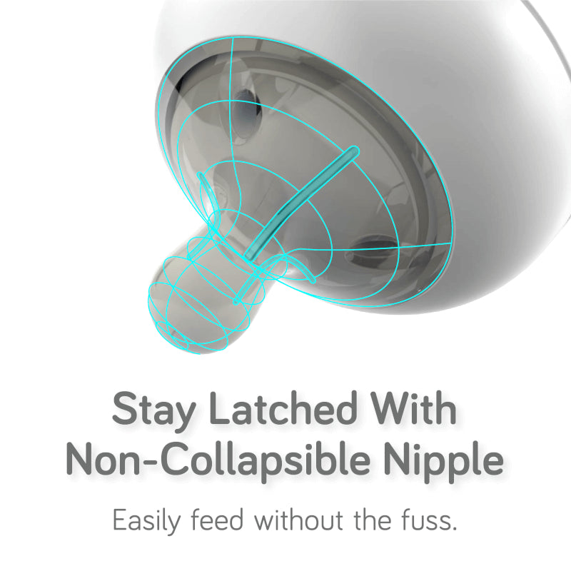 Nanobebe 270mls Flexy Silicone Bottle - White